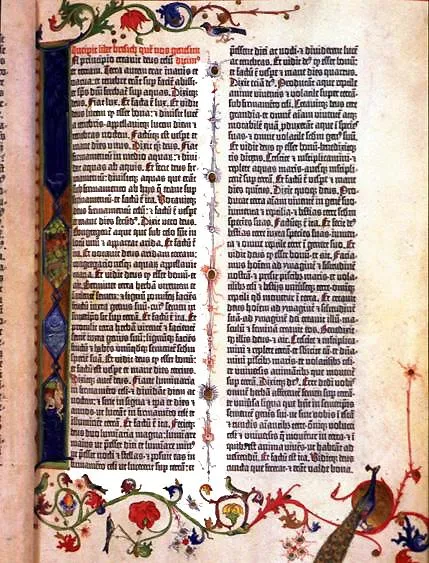 Stranica Gutenbergove Biblije
