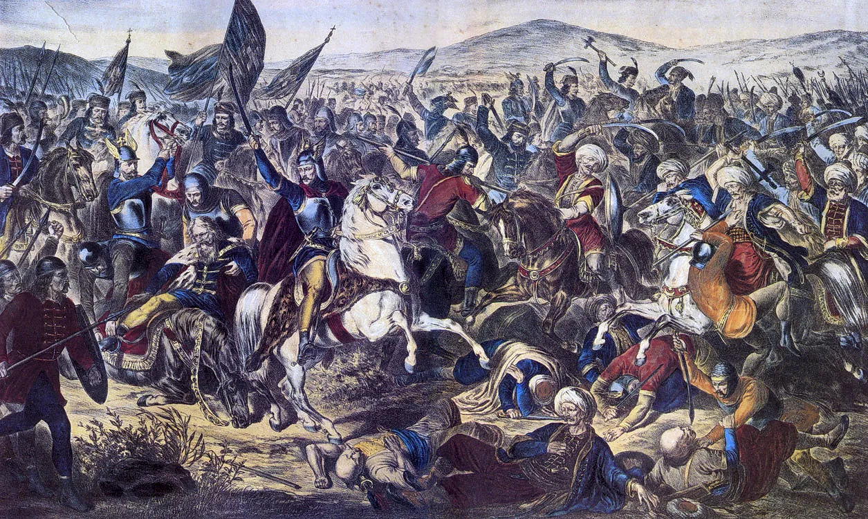 Boj na Kosovu, slika Adama Stefanovića, 1870.