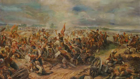 Prikaz boja na Mišaru 1806. godine, slika Afanasija Šeloumova