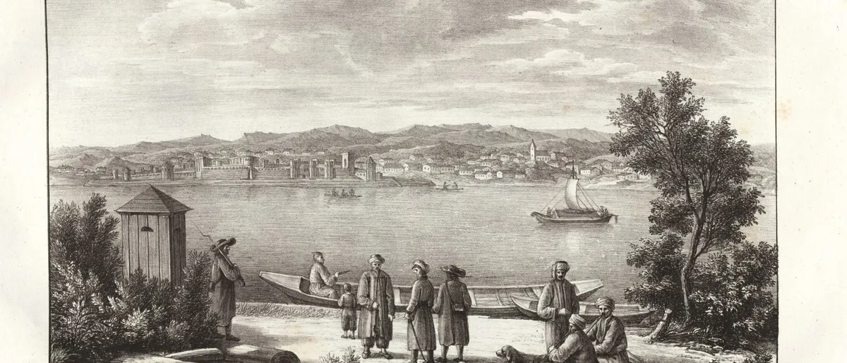 Grad i tvrđava Semendrija (Smederevo), bakrorez iz 1826. godine