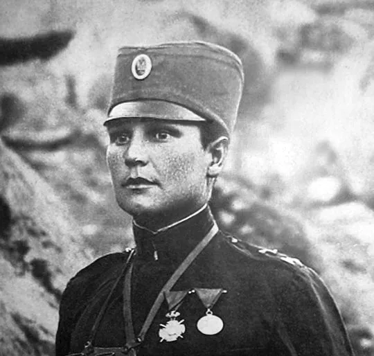 Milunka Savić u vojničkoj uniformi