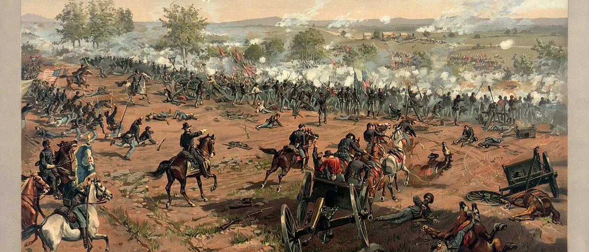 Slika bitke kod Getisburga iz 1863. godine