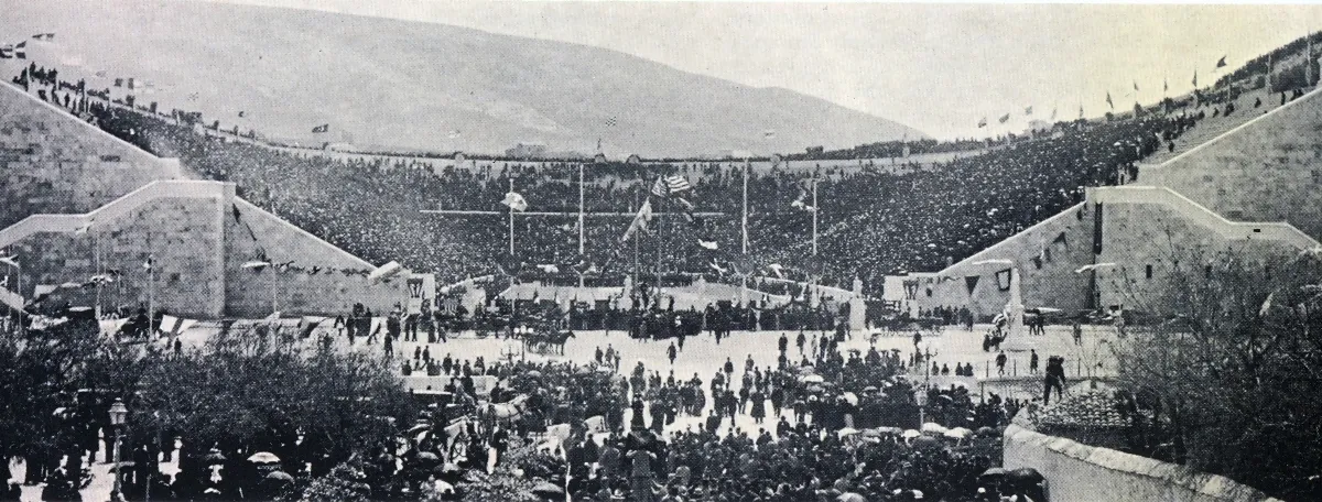 Otvaranje prvih modernih Olimpijskih igara na Panatinajskom stadionu u Atini 1896. godine