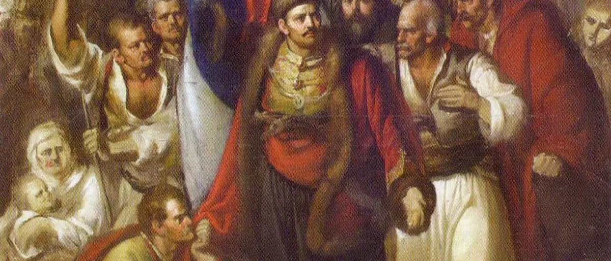 Slika „Takovski ustanak", delo Đure Jakšića (1878)