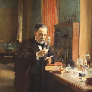 Luj Paster u laboratoriji, slika Alberta Edelfelta iz 1885.