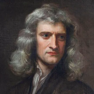 Portret Isaka Njutna, rad Godfrija Nelera