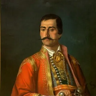 Portret Hajduk Veljka Petrovića, rad Uroša Kneževića