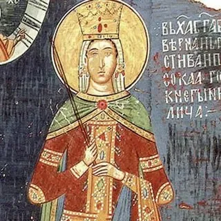 Freska kneginje Milice iz manastira Ljubostinje