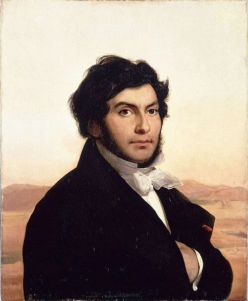 Portret Žan-Fransoa Šampoliona, delo Leona Konjea (1831)